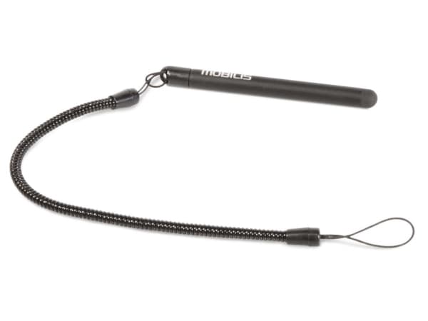 Mobilis Retractable Capacitive Stylus + Spiral Cord - Penna för mobiltelefon, surfplatta - svart (paket om 10)