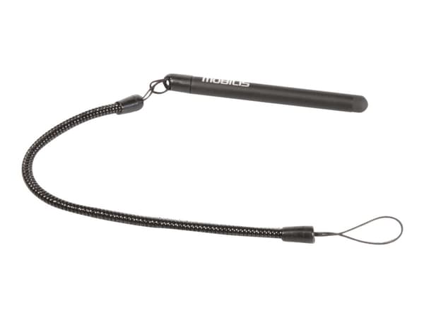 Mobilis Retractable Capacitive Stylus + Spiral Cord - Penna för mobiltelefon, surfplatta - svart (paket om 10)
