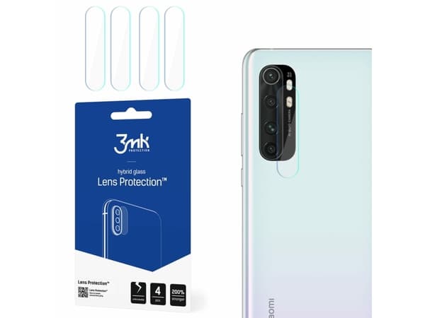 3MK Lens Protect Xiaomi Mi Note 10 Lite Suojaus kameran objektiiville 4kpl