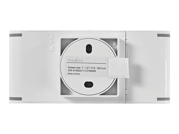 Nedis TWMT100SI - Konsol - Platt - för surfplatta - låsbar - plast, stål - grå, vit - skärmstorlek: 7"-12" - väggmonterbar