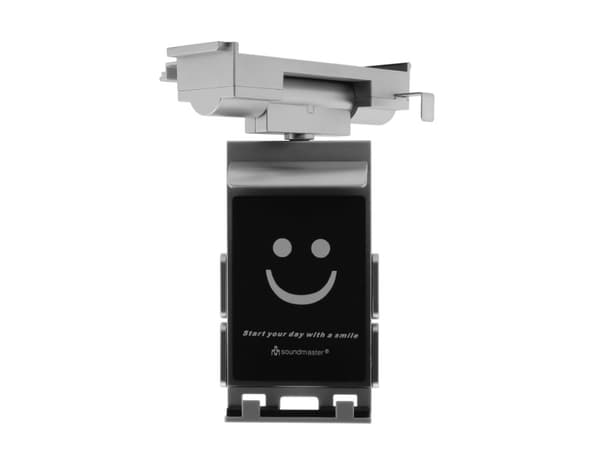 Soundmaster TH21, Mobiltelefon/smarttelefon, Passiv holder, Innendørs, Sort, Sølv