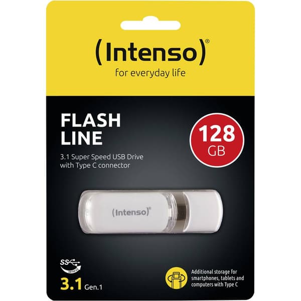 Intenso Flash Line USB-minne Vit USB-C®