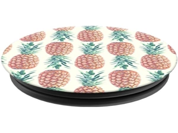 PopSockets Pineapple Pattern, Matkapuhelin/älypuhelin, Musta, Ruskea, Vihreä, Valkoinen