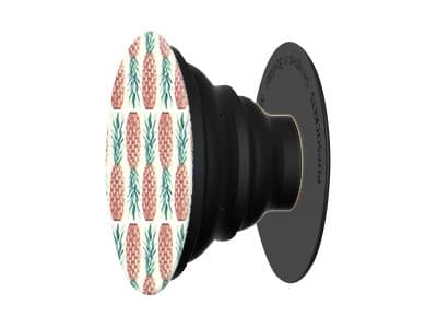 PopSockets - Flerfunksjonsholder for mobiltelefon - Ananasmønster - sort (harmonika), sort (plattform) Sort, Brun, Grønn, Hvit