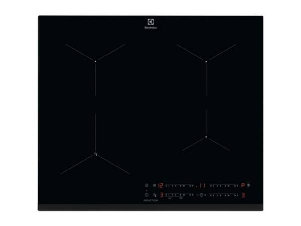 Electrolux EIS6134, Musta, Kiinteä, 60 cm, Keittoalueinduktioliesi, Lasi, 4 alue(tta) musta