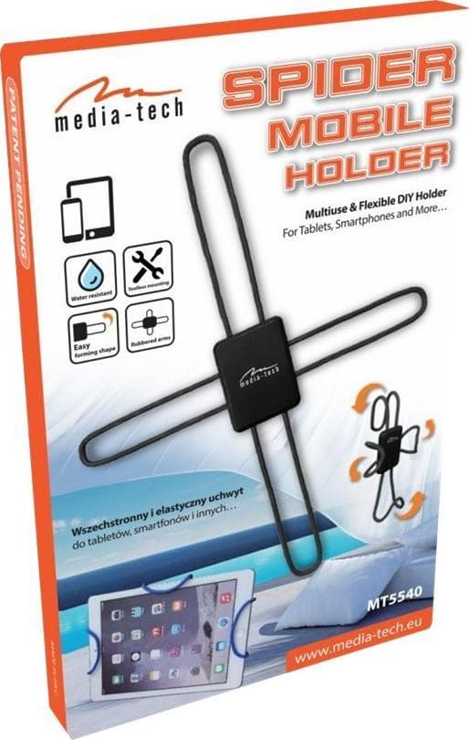 Media-Tech Spider Mobile MT5540 - Hållare för mobiltelefon, navigationssystem, surfplatta