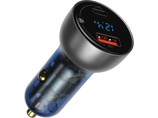 Baseus QC + PPS nopea autolaturi 65W - Hopea