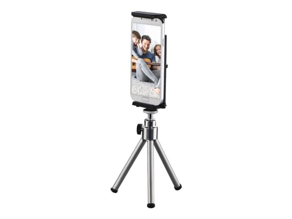 Hama 2in1 - Monteringskomponent (hållare) - för mobiltelefon/surfplatta - tripod Svart