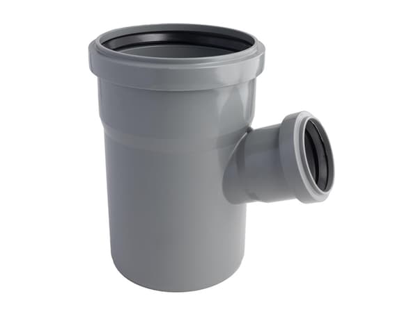 Magnaplast T-stycke 67° för HETA 110/75 mm invändigt avlopp (11770)