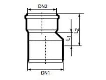 Magnaplast Reduction UDBR DN 110/50mm (146610)