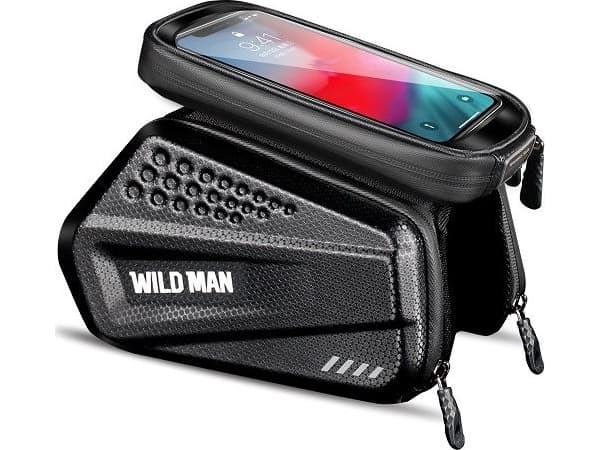Veske/sykkelholder WILDMAN XXL ES6 rammeveske svart/svart