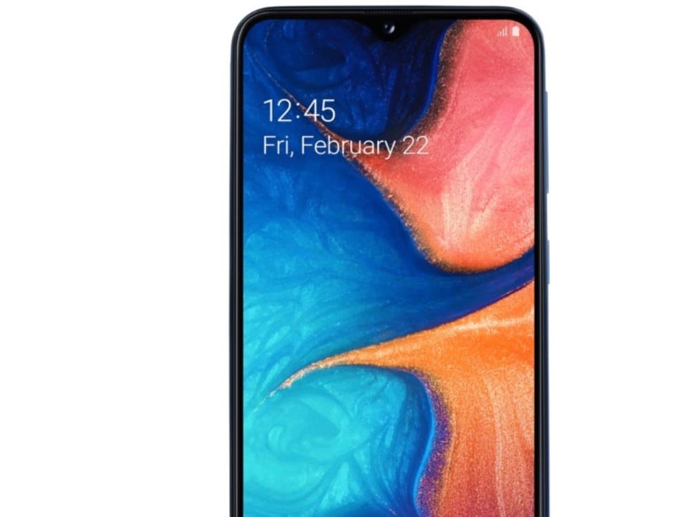 Samsung Galaxy A20e SM-A202F, 14,7 cm (5.8"), 720 x 1560 pixlar, 3 GB, 32 GB, 13 MP, Blå