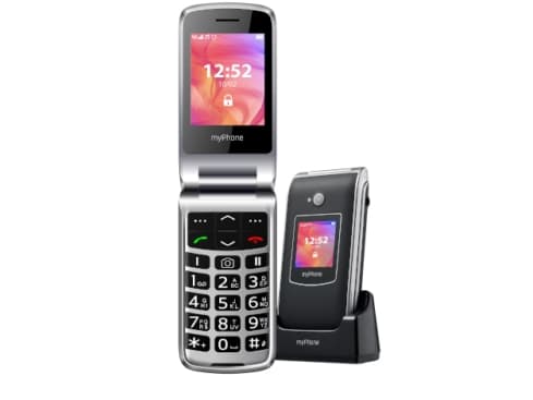 myPhone Rumba 2, Clamshell, Enkelt SIM, 6,1 cm (2.4"), Bluetooth, 800 mAh, Sort, Sølv Sort, Sølv