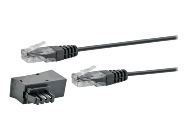 Schwaiger TAE/DSL Adapter With Modem Cable - Telefonkabelsett - 3 m