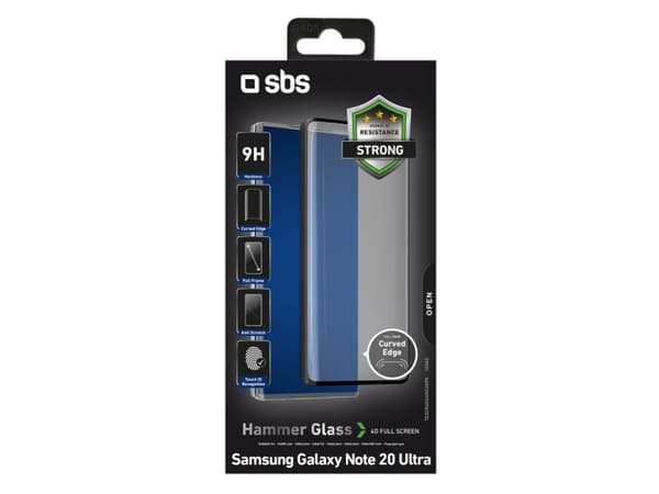 SBS TESCR4DSANO20PK, Samsung, Galaxy Note20 Ultra, Naarmuuntumisenkestävä, Musta, 1 kpl