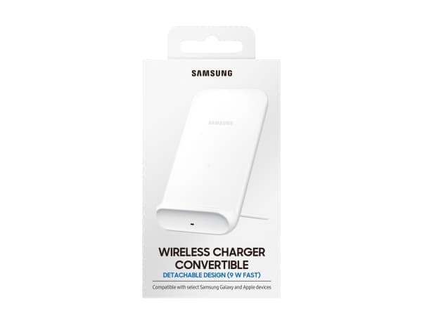 Samsung Wireless Charger Convertible EP-N3300 - Wireless charging pad / charging stand + växelströmsadapter - Fast Charge - vit