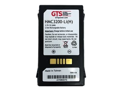 GTS HMC3200-LI(H) - Håndholdt batteri (tilsvarer: Symbol BTRY-MC32-52-01) - litiumion - 5000 mAh - for Zebra MC3200