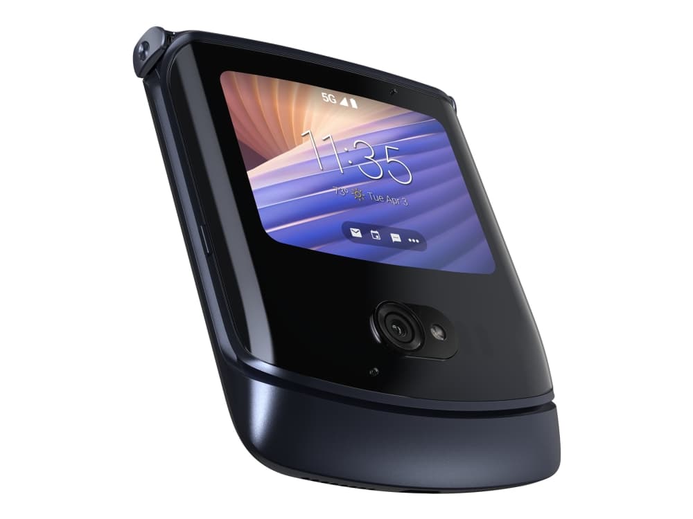 Motorola RAZR 5G - Pekskärmsmobil - dual-SIM - 5G NR - 256 GB - 6.2" - 2142 x 876 pixlar - P-OLED - RAM 8 GB - 48 MP (20 MP främre kamera) - Android