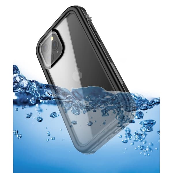 Vattentåligt Skal IP67 för iPhone 12 Mini - Svart/Transparent