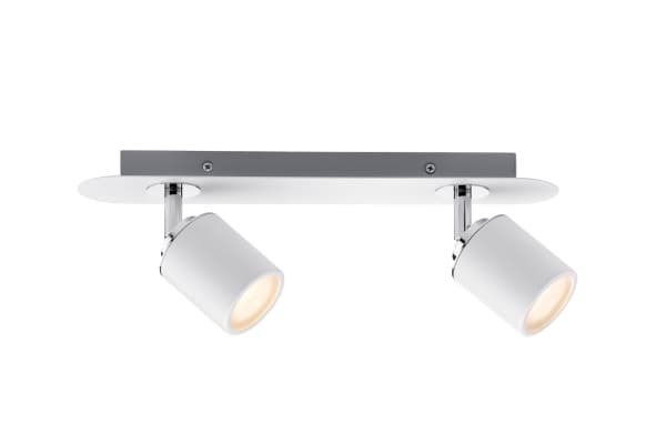 Spotlight Tube IP44 max. 2x10W GU10 White/Chrome 230V Metal