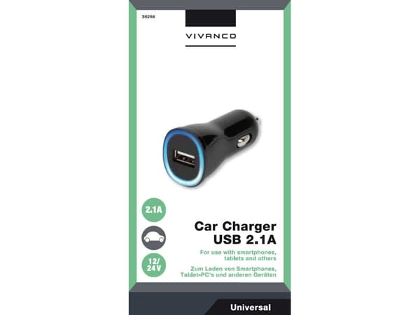 Vivanco 36256, Automatisk, Cigartenner/lighter, Svart