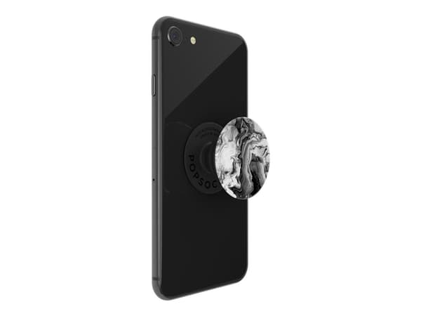 PopSockets PopGrip - Fingergrep/stativ for mobiltelefon - byttbar - Ghost Marble