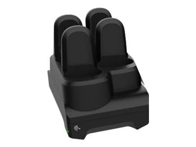 Zebra 4-Slot Device ShareCradle - Laddningsställ för streckkodsläsare - utgångskontakter: 4 - midnattssvart - för Zebra CS60, CS6080, CS60-HC Svart