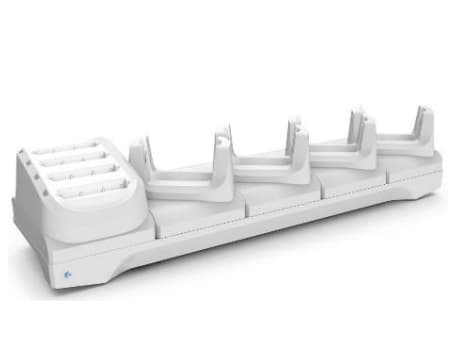 Zebra 5-Slot Charge Only ShareCradle - Håndholdt ladestativ + batterilader - utgangskontakter: 5 - med 4-Slot Battery Charger - for P/N: BTRY-TC2W-1X