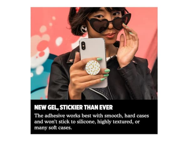 PopSockets Swappable PopGrip - Fingergrep/stativ for mobiltelefon - Black Eyed Suzy