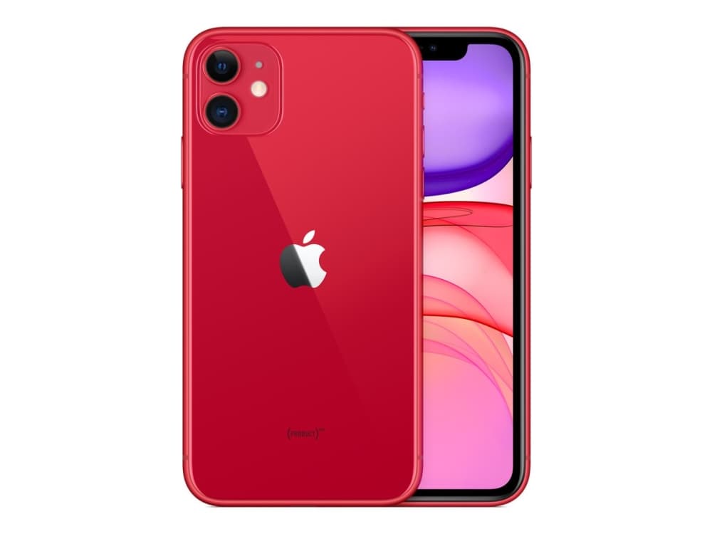 Apple iPhone 11 - (PRODUCT) RED - smartphone - dobbelt-SIM - 4G Gigabit Class LTE - 256 GB - GSM - 6.1" - 1792 x 828 piksler (326 ppi) - Liquid Retin