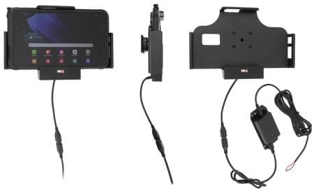 Brodit - Billaderholder - 2 A (Pogo) - svart - for Samsung Galaxy Tab Active2, Tab Active3