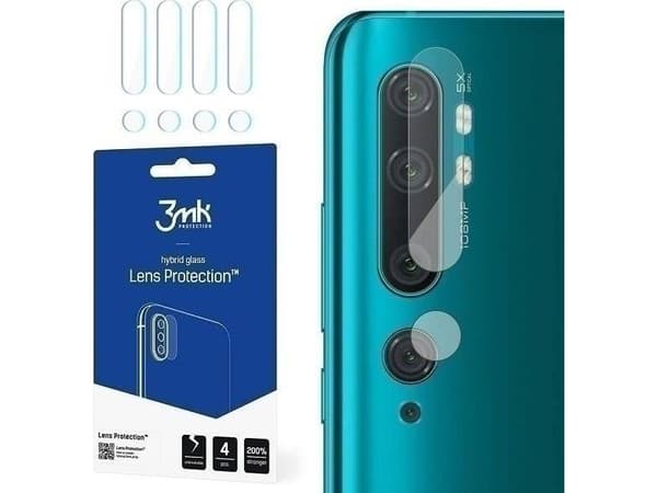 3MK 3MK Lens Protect Xiaomi Mi Note 10 Suojaus kameran objektiiville 4kpl