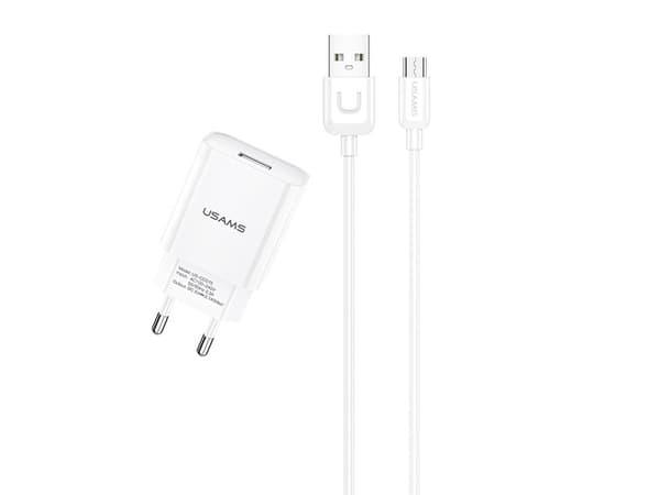 Usams T21 1x USB-A 2.1 A laddare (63923-uniw)