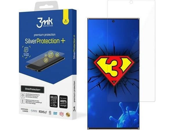 3MK 3MK 3MK Silver Protect+ Sam N986 Note 20 Ultra, märkäasennus Antimikrobinen kalvo