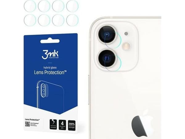 3MK 3MK Lens Protect iPhone 12 kameran objektiivin suojaus 4kpl