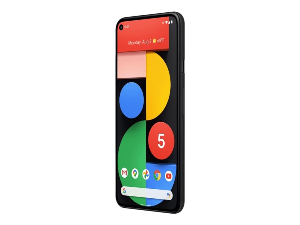 Google Pixel 5 - Pekskärmsmobil - 5G NR - 128 GB - CDMA / GSM - 6" - 2340 x 1080 pixlar (432 ppi) - flexible OLED - RAM 8 GB (8 MP främre kamera) - 2