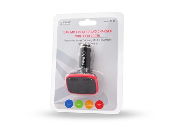 SAVIO TR-10 - Bluetooth håndfri / FM-lähetin / oplader - lajittelu
