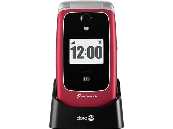 Doro Primo 418, Klapptelefon, 7,11 cm (2.8"), 3 MP, Bluetooth, 1000 mAh, Rød