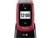 Doro Primo 418, Klapptelefon, 7,11 cm (2.8"), 3 MP, Bluetooth, 1000 mAh, Rød