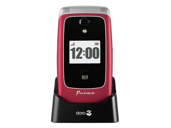 Doro Primo 418, Flip, 7,11 cm (2.8"), 3 MP, Bluetooth, 1000 mAh, Röd Röd