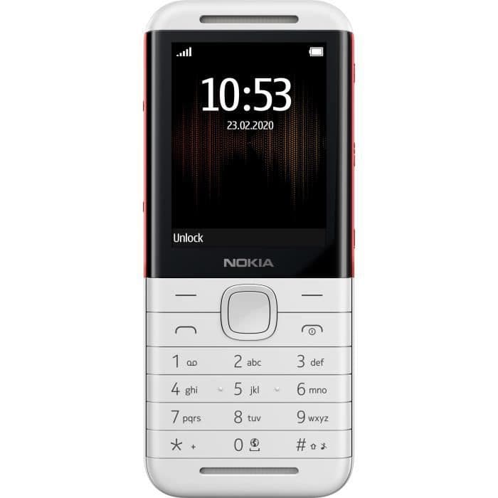 NOKIA 5310 TA-1212 DS FR VALKOINEN / PUNAINEN