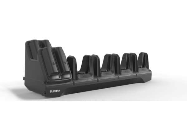 Zebra 4-Slot Terminal Charger with 4-Slot Battery Charging - Håndholdt ladestativ + batterilader - for Zebra MC22, MC2200, MC27, MC2700
