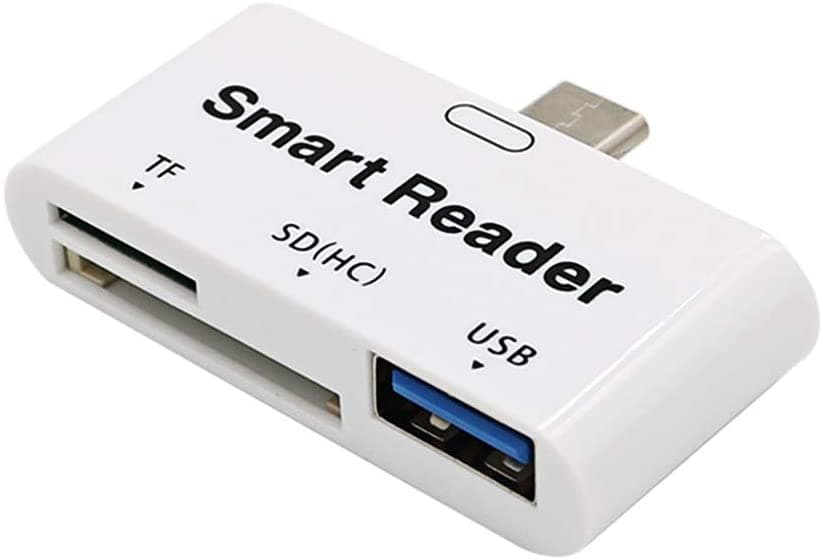 PREMIUM USB-C til SD-kortlæser USB-C til USB 3 i 1