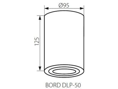 Ceiling light Kanlux Bord 1x50W ceiling lamp (22552)