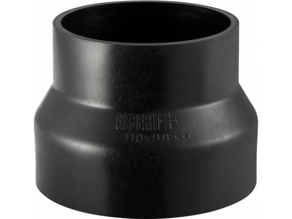 56 x 40 mm Reduktion centrisk sort PEH Geberit