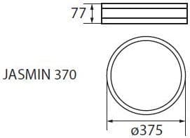 Taklampe Kanlux Jasmine 2x60W (23127)