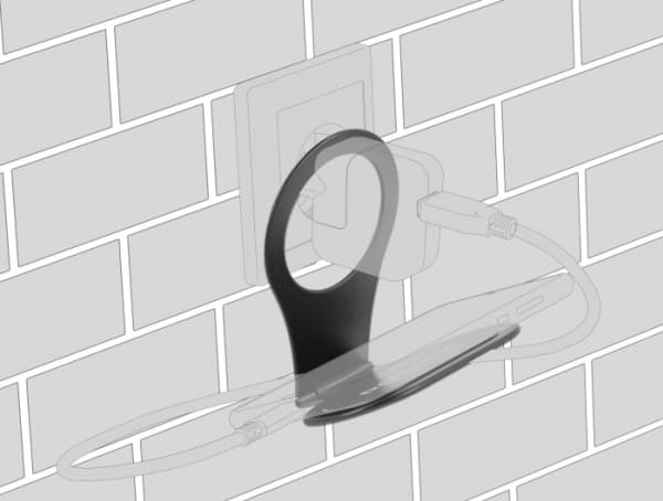 Delock Charging Holder - Holder for mobiltelefon - svart