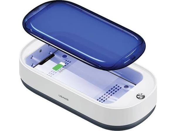 USAMS UV-C sterilisatorlading. induksjon 15W hvit/hvit ZB151XDH01 (US-ZB151)