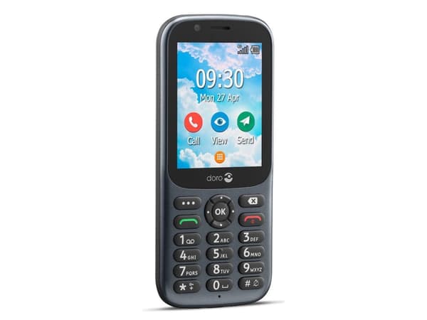 DORO 731X - 4G-toimintopuhelin - dual-SIM / Intern hukommelse 1.3 GB - microSD-korttipaikka - 320 x 240 pikseliä - takakamera 3 MP - grå - vihreä