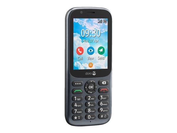 DORO 731X - 4G-toimintopuhelin - dual-SIM / Intern hukommelse 1.3 GB - microSD-korttipaikka - 320 x 240 pikseliä - takakamera 3 MP - grå - vihreä